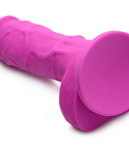 Strap U Power Pecker 7in Dildo Silicone W/ Balls