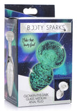 Booty Sparks Glow-in-the-dark Glass Anal Plug