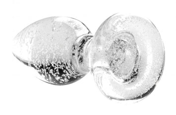 Booty Sparks Glow-in-the-dark Glass Anal Plug