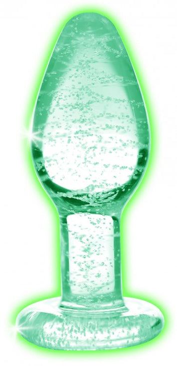 Booty Sparks Glow-in-the-dark Glass Anal Plug Small Default Title