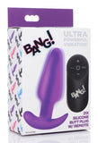 Bang! 21x Vibrating Silicone Butt Plug W/ Remote