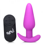 Bang! 21x Vibrating Silicone Butt Plug W/ Remote