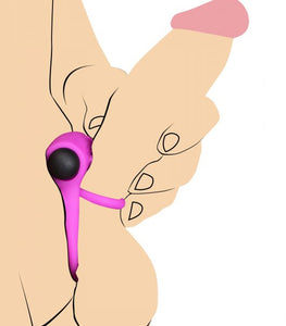 Bang! Silicone Cock Ring & Bullet W/ Remote