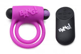 Bang! Silicone Cock Ring & Bullet W/ Remote