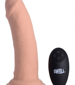 Swell 7x Inflatable Vibrating 7in Dildo W/ Remote