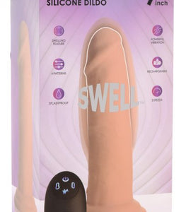 Swell 7x Inflatable Vibrating 7in Dildo W/ Remote