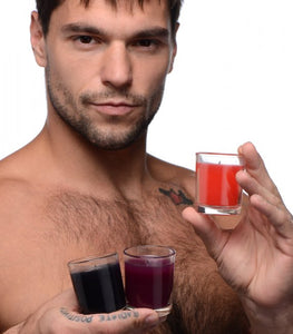 Master Series Flame Drippers Candle Set Black Red Purple Default Title