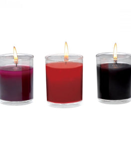 Master Series Flame Drippers Candle Set Black Red Purple Default Title