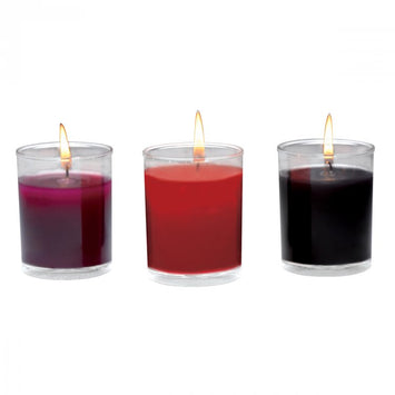 Master Series Flame Drippers Candle Set Black Red Purple Default Title