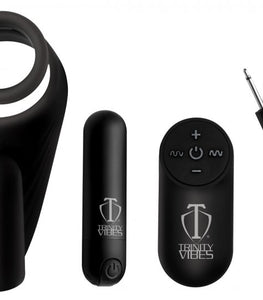 Trinity 4 Men 7x Silicone C- Ring W/ Taint Stimulator Default Title