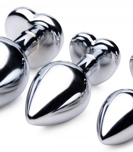 Booty Sparks Red Heart Gem Anal Plug Set Default Title