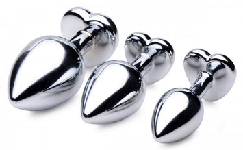 Booty Sparks Red Heart Gem Anal Plug Set Default Title
