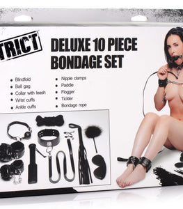 Strict Deluxe 10pc Bondage Set Default Title