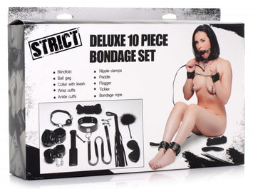 Strict Deluxe 10pc Bondage Set Default Title