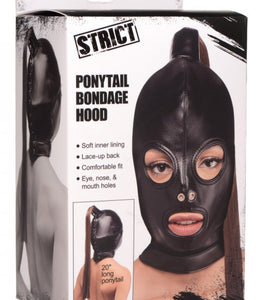 Strict Ponytail Bondage Hood