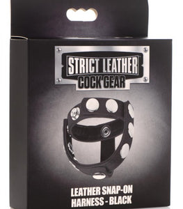 Strict Leather Cock Gear Snap On Harness Black Default Title