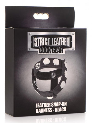 Strict Leather Cock Gear Snap On Harness Black Default Title