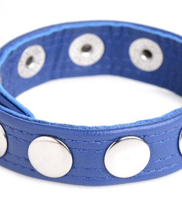 Strict Leather Cock Speed Snap Cock Ring Blue