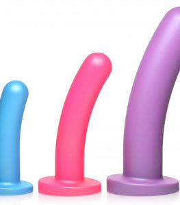 Strap U Triple Peg 28x Dildo Set Silicone W/ Remote Default Title