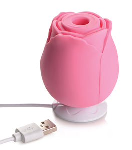 Inmi Bloomgasm Wild Rose 10x Suction Clit Stimulator Pink