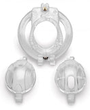 Master Series Custome Lockdown Chastity Cage Clear