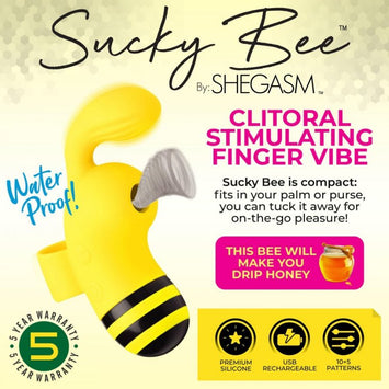 Shegasm Sucky Bee Clit Stim Finger Vibe Default Title