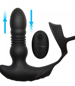 Thunderplugs 10x Thrusting Plug W/ Cock & Ball Ring