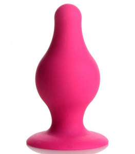 Squeeze-it Tapered Anal Plug Pink Small