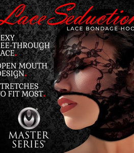 Master Series Lace Seduction Bondage Hood Default Title