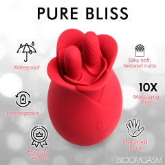 Bloomgasm The Rose Fondle 10x Massaging Rose Clit Stimulator Default Title