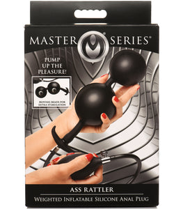 Master Series Ass Rattler Weighted Inflatable Anal Plug