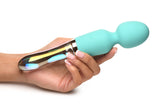 Prisms Vibra-glass 10x Turquoise Glass Wand Dual End