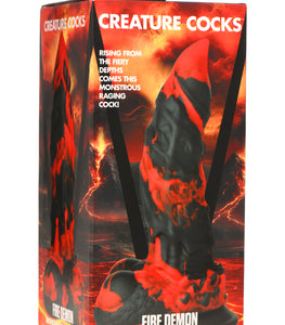 Creature Cocks Fire Demon Monster Silicone Dildo