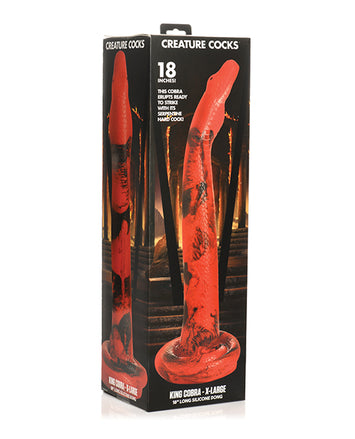 Creature Cocks King Cobra Xl 18 In Long Silicone Dong Default Title