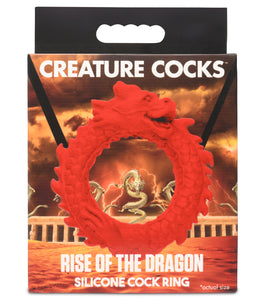 Creature Cocks Rise Of The Dragon Silicone Cock Ring Default Title