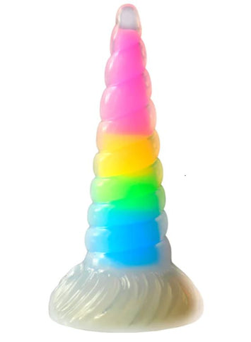 Creature Cocks Uni-glow Glow In The Dark Rainbow Dildo Default Title