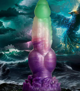 Creature Cocks Aqua Phoenix Silicone Dildo