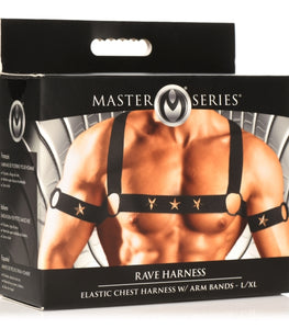 Master Series Elastic Chest Harness W/ Arm Bands