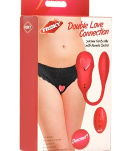 Frisky Double Love Connection Panty Vibe W/ Remote