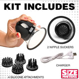 Rotating Nipple Suckers W/ 4 Atttachments