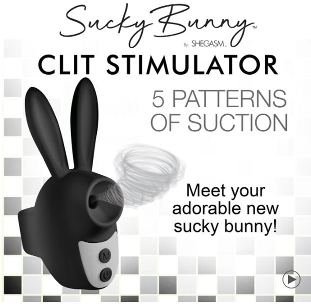 Sucky Bunny Clit Stimulator Black Default Title