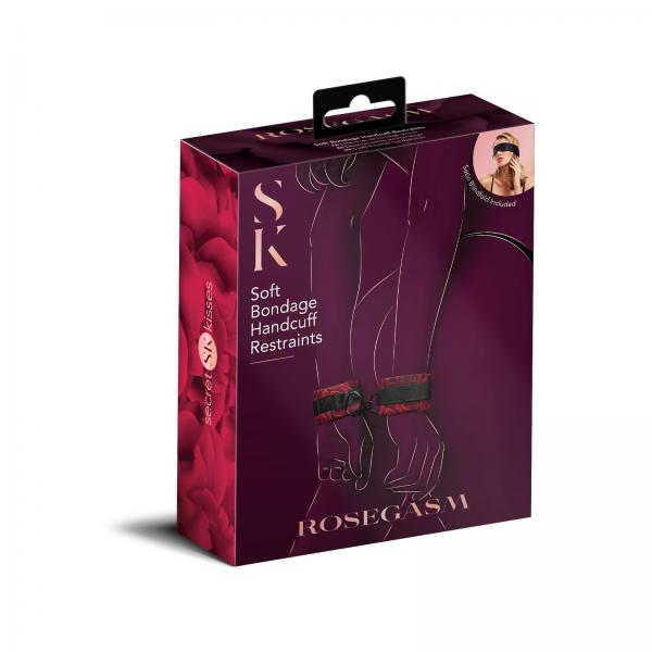 Rosegasm Cuffs W/ Satin Blindfold